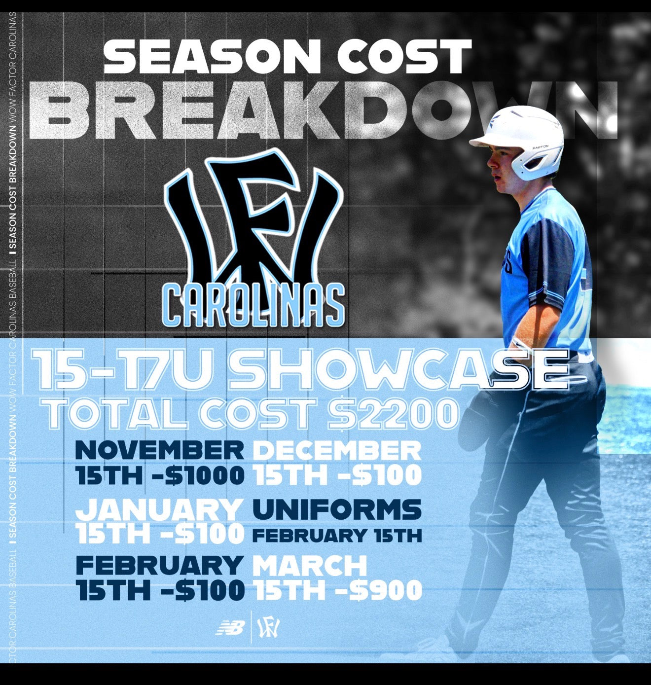 2026 Summer WF Carolina Showcase Baseball 16U